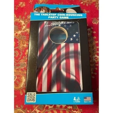 Coinhole American Flag TABLETOP Coin-Bouncing Party Game NIB