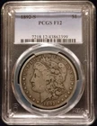 1892 S Morgan Silver Dollar PCGS F12