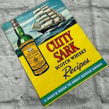 Vintage Cutty Sark Scotch Whisky Cocktail Recipe Booklet Host Guide Printed USA
