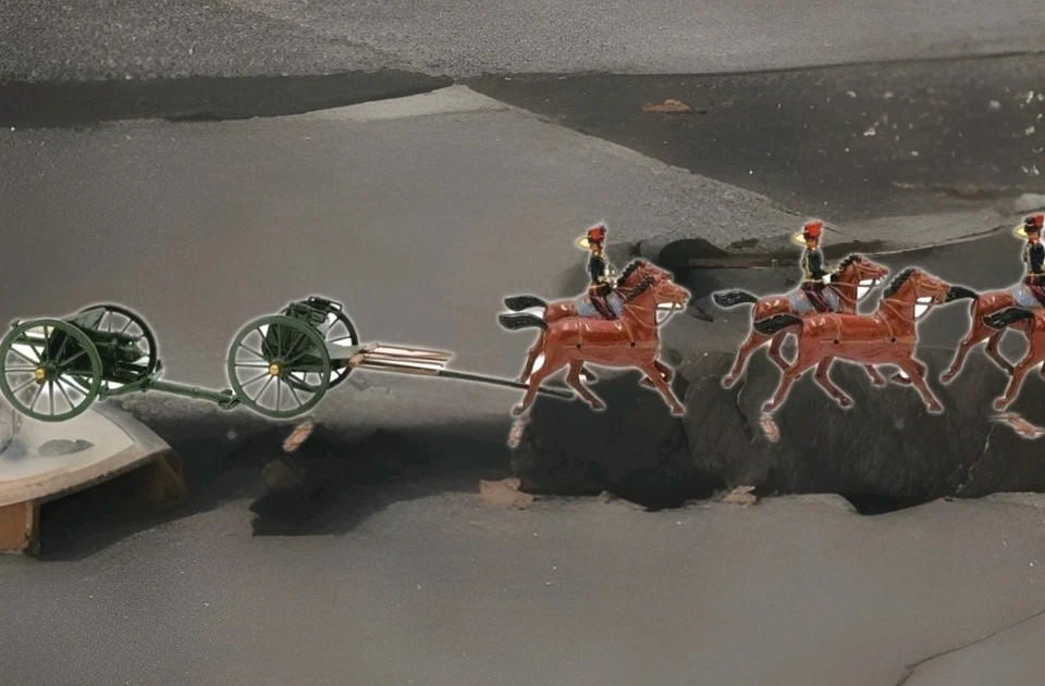 Gran Bretaña 8825 Equipo de Artillería Caballo Reyes Tropa Nuevo en Caja Como Nuevo ENVÍO RÁPIDO VENTA FLASH Foto 3 de 4