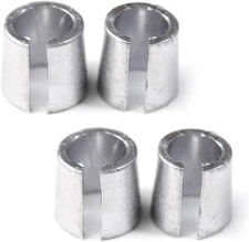 2 Pairs Battery Post Shims Battery Terminal Adapter for Positive & Negative Post