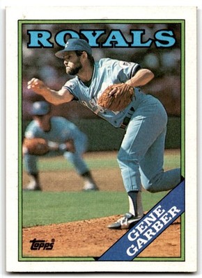 1988 Topps Baseball Card Gene Garber Kansas City Royals #597
