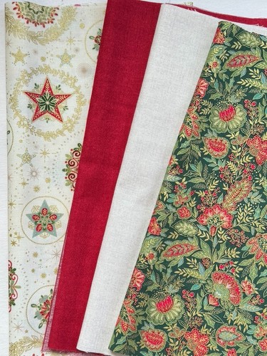 Paquete de tela tela de Navidad tela de patchwork tela de algodón 4x 25x55 cm cada una - Imagen 16 de 20