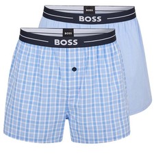 2er Pack BOSS Herren Boxer Unterhose Shorts Webboxer Baumwolle Logo am Bund
