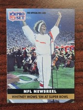 1991 Pro Set - NFL Newsreel Whitney Houston #350