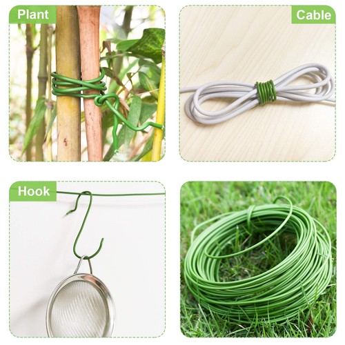 Plant Ties 65.6 Feet, All-Purpose Garden Wire Ties, Plant Wire, Soft Twist, G... - Picture 4 of 7