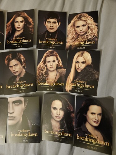 Twilight Breaking Dawn Komplett 15 Karten Promo SDCC Set 2012 Rare - Bild 4 von 6