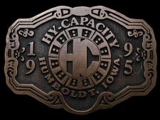 LH03102 VINTAGE 1995 **HY-CAPACITY HUMBOLDT, IOWA** BELT BUCKLE