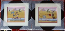Chuck Jones Road Runner & Coyote Acme Bird Seed Hand Signed painted Framed cel