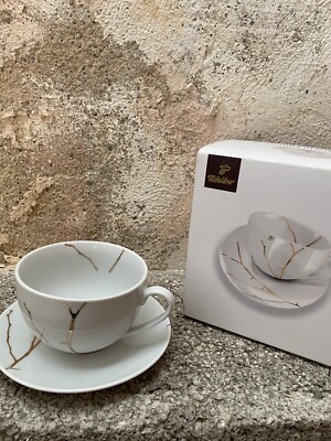 Tchibo Sammel Kaffee Tee Tasse groß Echtgold Dekor Limitiert Deko Neu