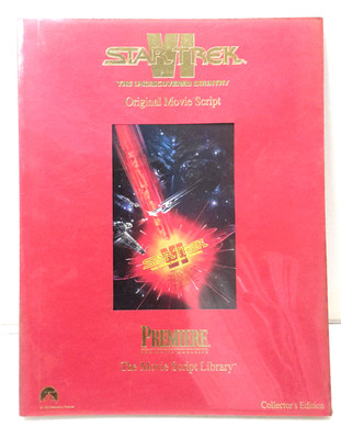 Vintage Star Trek VI Undiscovered Country Original Movie Script Library Book