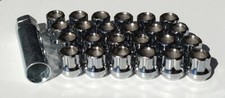 12x1.5 Gorilla Chrome Spline Lugs Lug Nuts 24 Piece Kit Under Cap Open End 12x1.5 Gorilla Chrome Spline Lugs Lug Nuts 24 Piece Kit Under Cap Open End