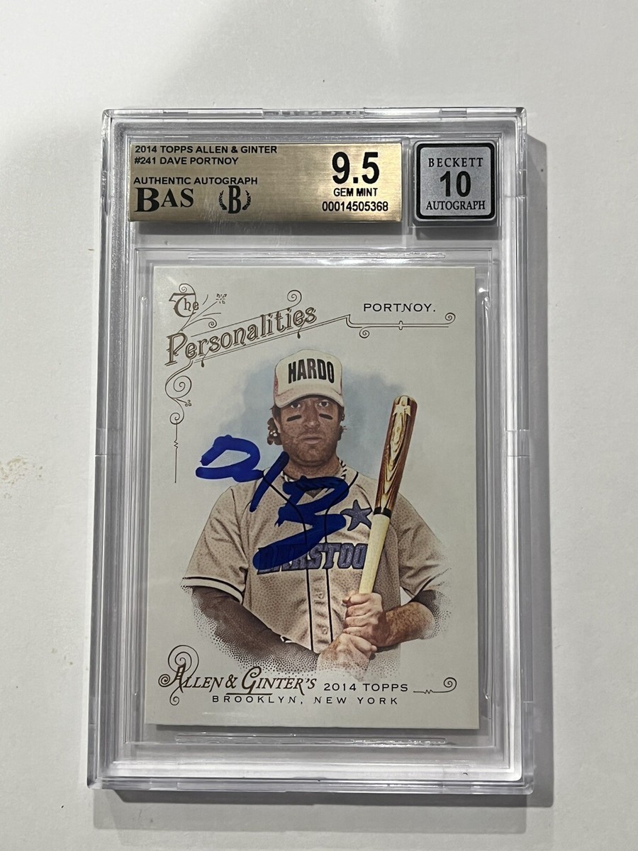 DAVE PORTNOY SIGNED 2014 TOPPS ALLEN GINTER BGS AUTO