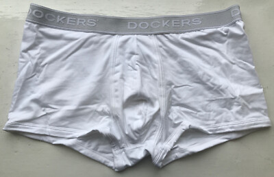 Dockers Men's Cotton Stretch Trunk White XL 079460001