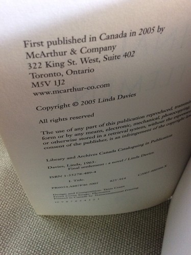 FINAL SETTLEMENT by Davies, Linda - Picture 5 of 5