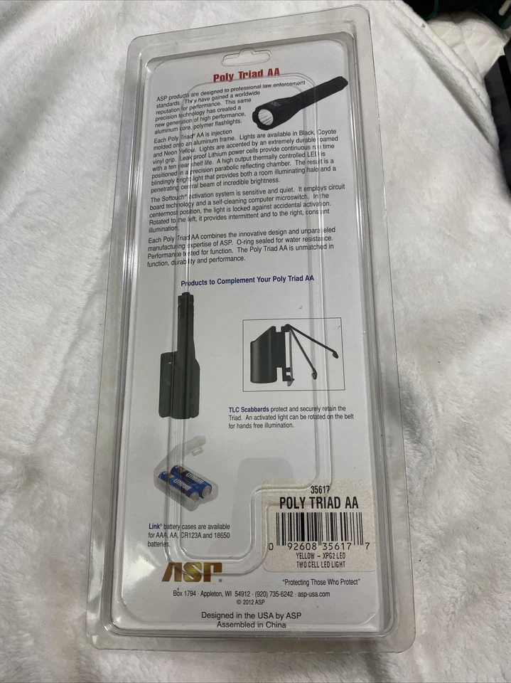 ASP POLY TRIAD AA Flashlight Neon Yellow - Image 4 of 4