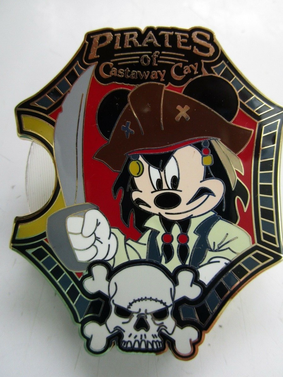 Pin 58282 DCL Pirates of Castaway Cay Event Credential Pirate