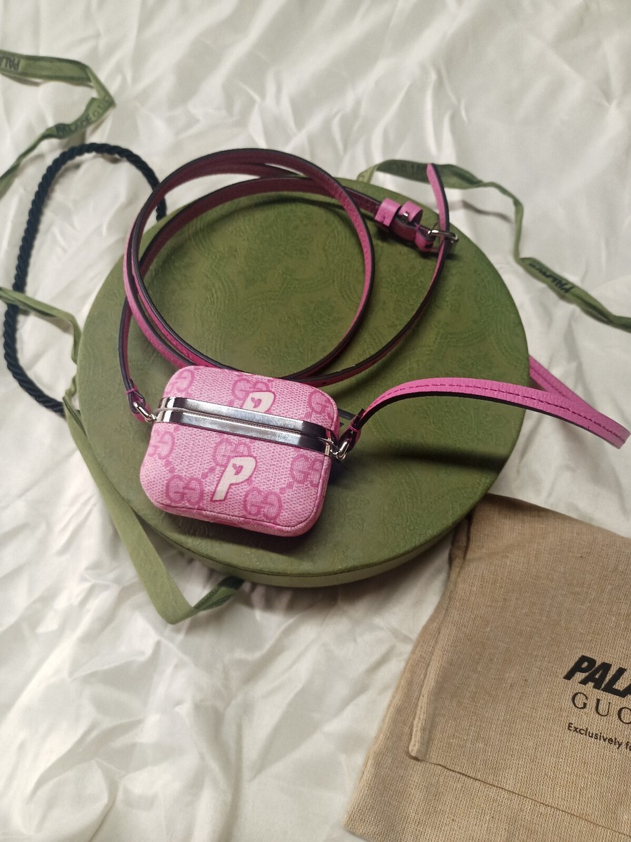 Gucci X Palace Airpod Case Supreme With Adjustable Straps Original