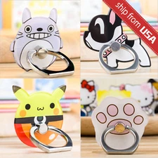 Cartoon Kawaii Ring Stand Safe Finger Grip Mount Holder Smartphone iPhone Cute