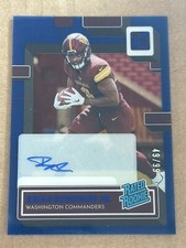 BRIAN ROBINSON Jr. 2022 Panini Donruss Clearly BLUE Autograph Rookie /99 RC Auto