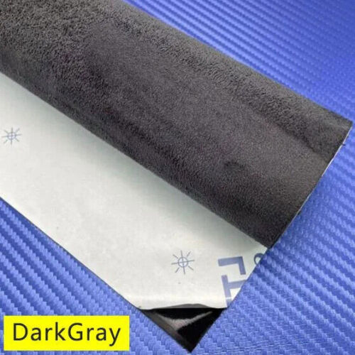 Self Adhesive Faux Suede Fabric Wrap Film Sticker Stretch DIY Car Interior Craft - Picture 14 of 38
