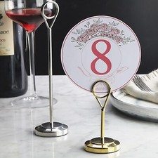 Ring-Clip Table Number Holder/Number Stand/Place Card Holder Table Number Holder