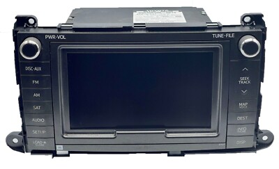 Toyota Navigation Radio 4 Disc CD Player MP3 E7027 Bluetooth 86120