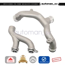 2Pcs Fits Land Rover Range Rover 13-19 Metal Coolant Water Outlet Pipes