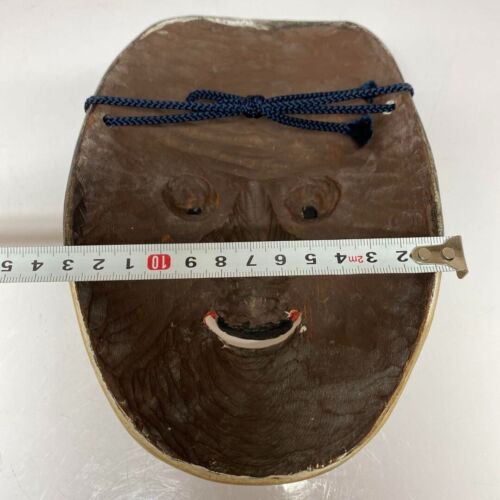 Japanese Traditional Noh Mask Omen Kabuki 610-K92 - Picture 4 of 10