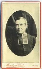 487 - Cdv Carte de visite priest ph Monsegur Conte Nimes