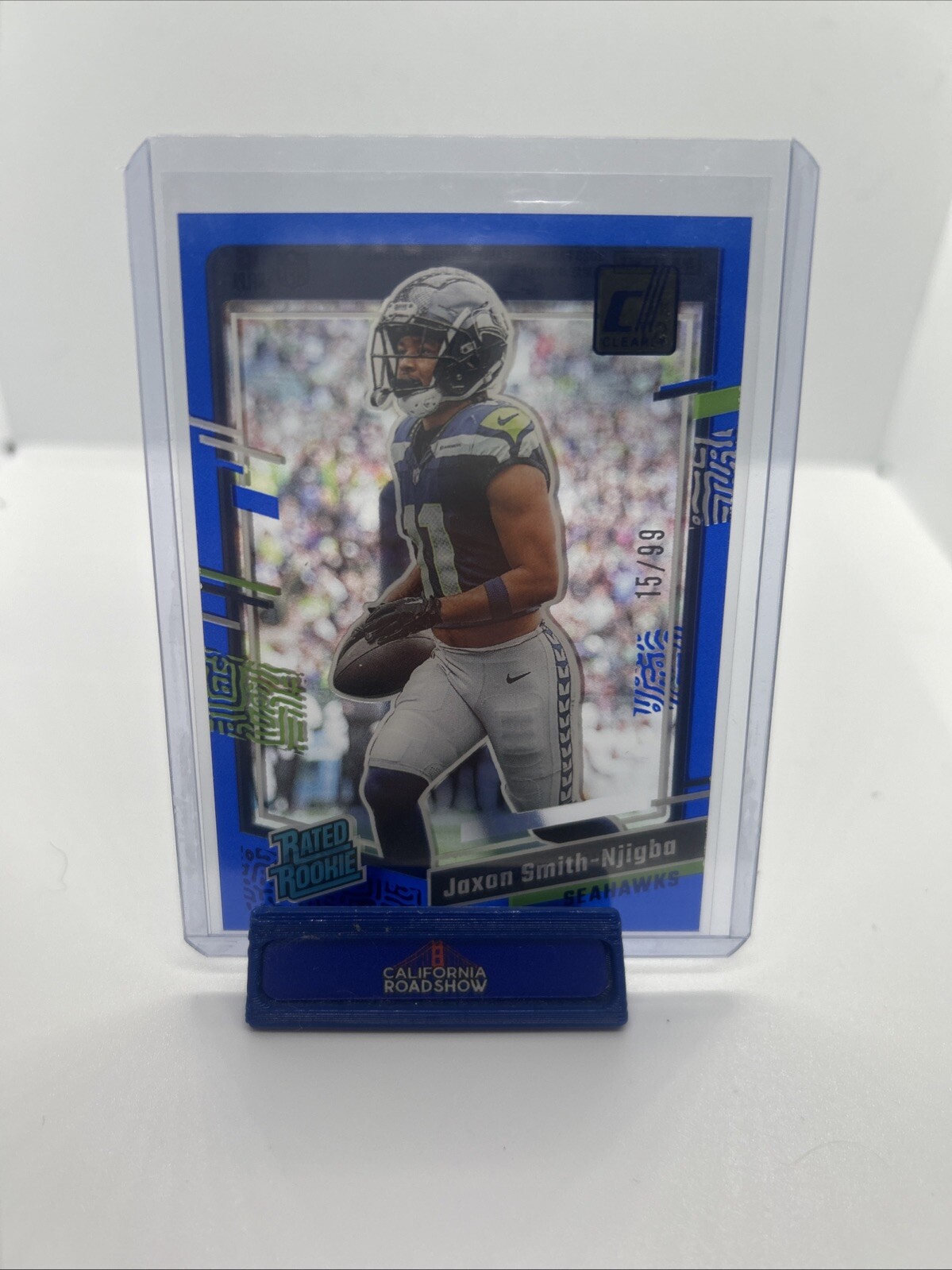 2023 Panini Clearly Donruss - Rated Rookie #67 Jaxon Smith-Njigba Blue /99