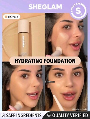 SHEGLAM Skinfinite Hydrating Foundation - Honig Flawless Dewy Foundation Feuchtigkeitsspendend