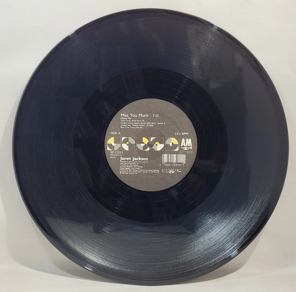 Janet Jackson - Miss You Much [1989 Used Vinyl Record 12" Single] [B] — 第 3/4 张图片