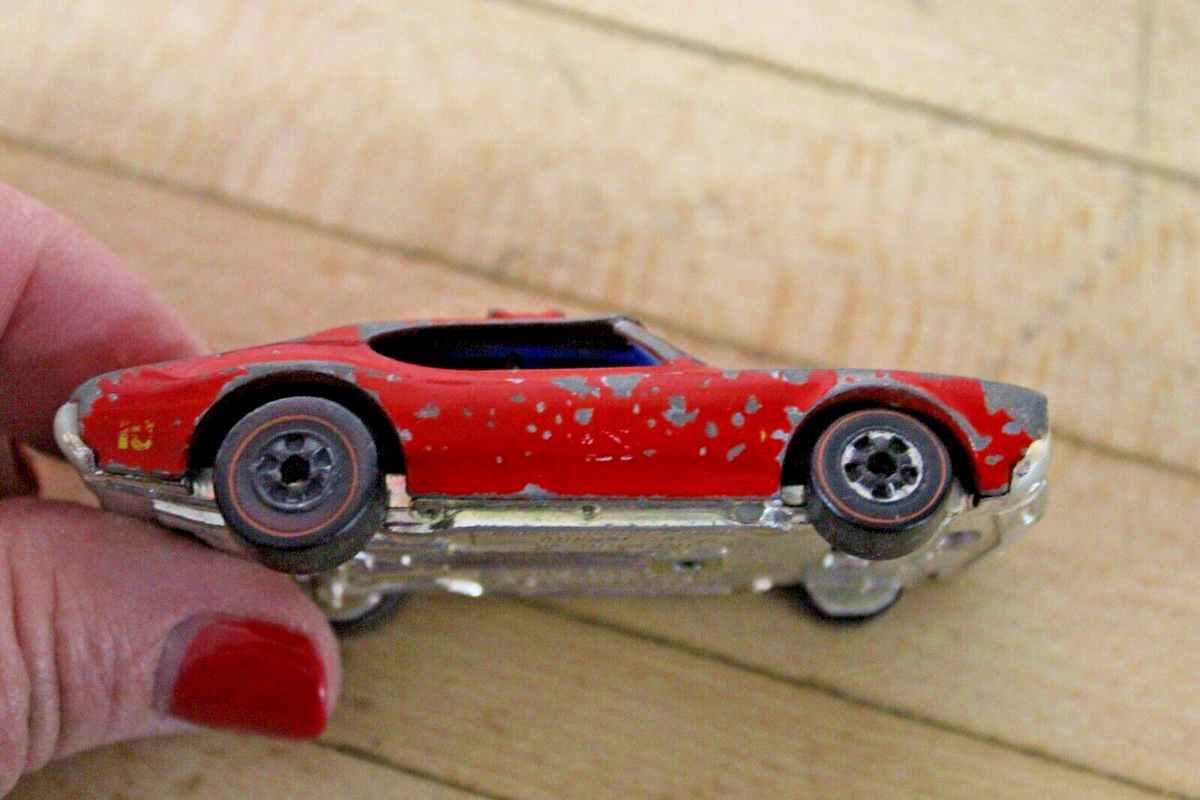 Vintage Hot Wheels Redline Fire Chief 442 Red Police Cruiser #10