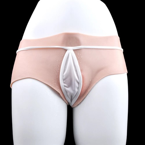 Silicone Brief Fake Vaginal Realistic Panty Hiding Gaff Hip Enhancer Transgender - Picture 17 of 24