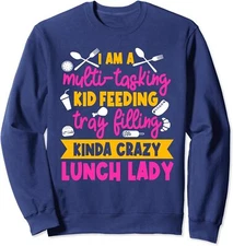 Lunch Lady Cafeteria School Food Service Crew Kitchen Unisex Crewneck Sweatshirt