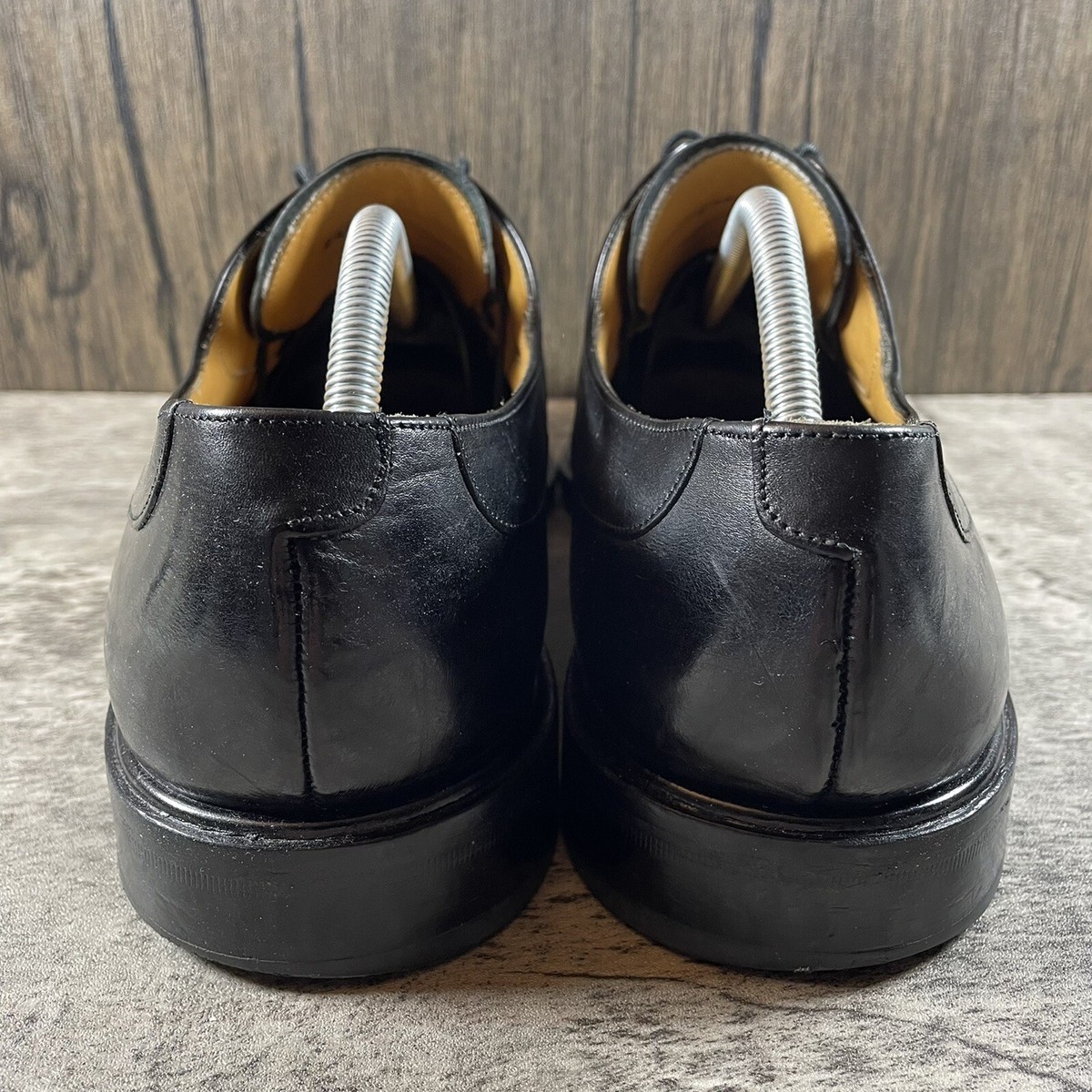 Mezlan Fiore Mens Black Leather Split Toe Derbys Size US 9.5 D  Made In Spain Mezlan Black Textured Deerskin Dress Shoes | Mercari main image 4
