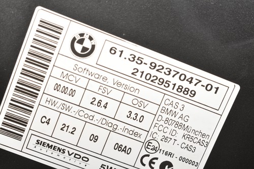 BMW E90 325d Zündset Motorsteuergerät Steuergeräte DDE CAS 9287535 - Picture 6 of 7