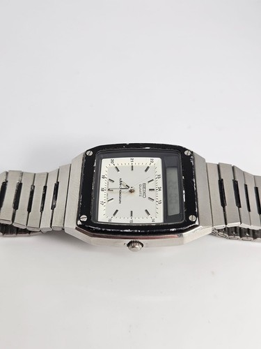 1980er Seiko H357-5040 "For Your Eyes Only" James Bond Alarm Chrono 32mm Uhr - Bild 21 von 22