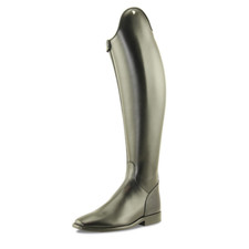 PETRIE BERGAMO Dressage BOOTS Front zipper - plain, patent rand, croc cuff 