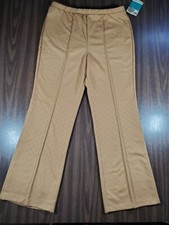 Vtg 70's Bell Bottoms Pants Womens 18 Flared Wide Leg Yellow 34x31 Kmart Disco