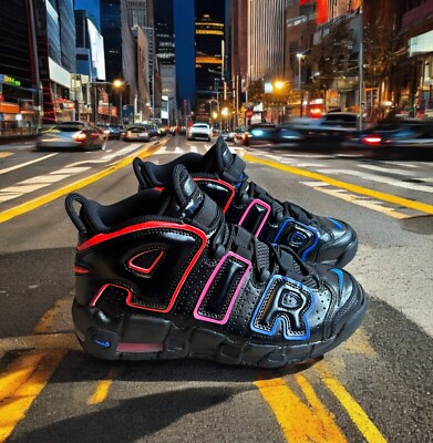 Nike Air More Uptempo GS Black Blue Red 39