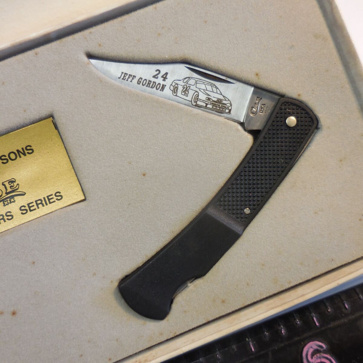 Jeff Gordon Case XX USA LT 1405L SS Caliber Lockback Pocket Jeff Gordon Case XX USA LT 1405L SS Caliber Lockback Pocket