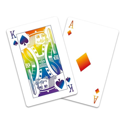 2 mazo de cartas clásico Waddingtons Rainbow Color Edition - Imagen 3 de 7
