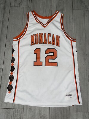 Monacan High School Chiefs Basketball Jersey #12 Delong Sz 44 Used Item