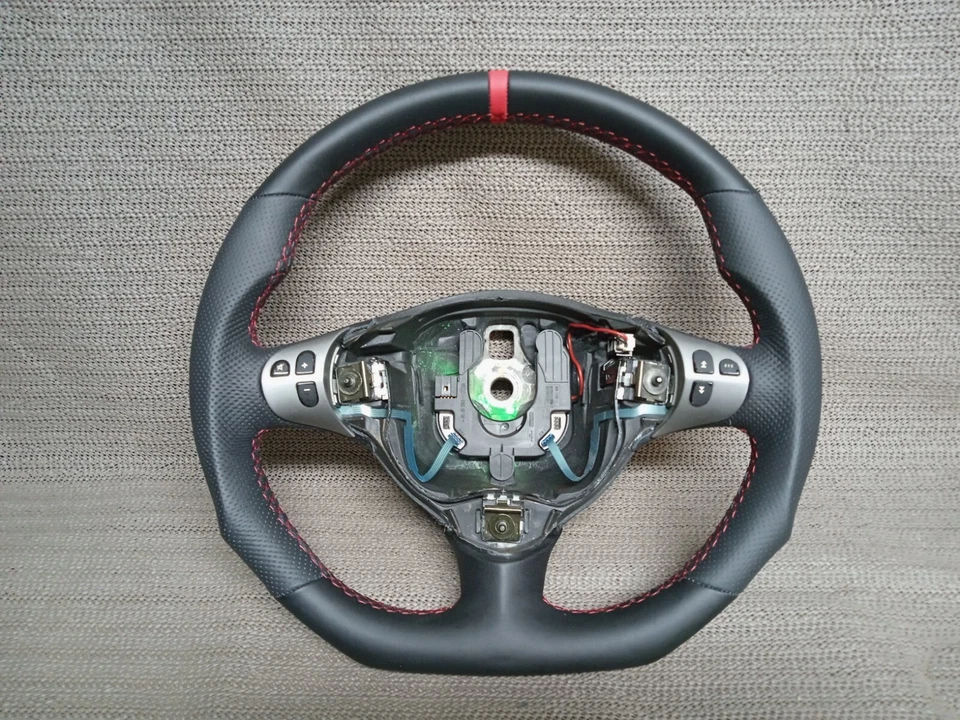 Volante deportivo Alfa Romeo 147 GT GTA GTV con airbag NUEVO FUNDA PIEL - Imagen 2 de 2