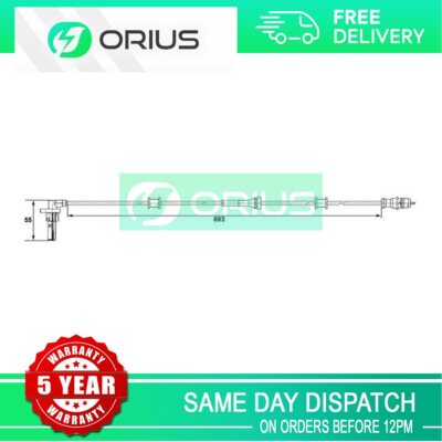 ABS Wheel Speed Sensor Rear Left Orius Fits Renault Kangoo 2003-2008 #2