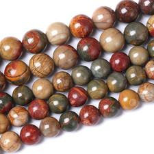 6Mm 60Pcs Natural Picasso Jasper Beads Healing Power Stones round Loose Gemstone