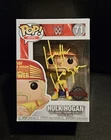 Hulk Hogan Signed WWE Funko Pop Figure Wrestlemania3 Special Edition COA PhProof