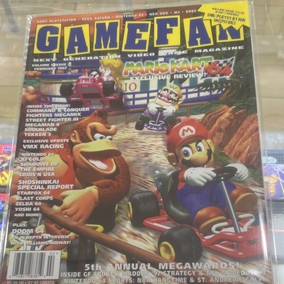 GameFan Magazine Vol 5 Issue 2 Feb 1997 Mario Kart 64 Exclusive Review COA VGHF